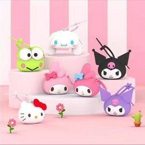 Sanrio Hello Kitty Silicone Coin Bag Purse Charm Kuromi My Melody Kawaii Wallet